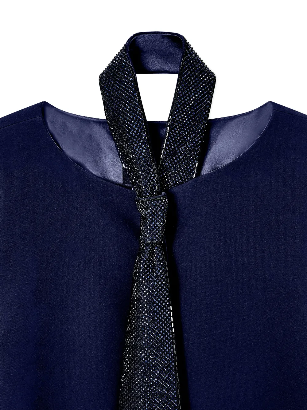 Giorgio Armani Sequin Tie Jacket - Blue 