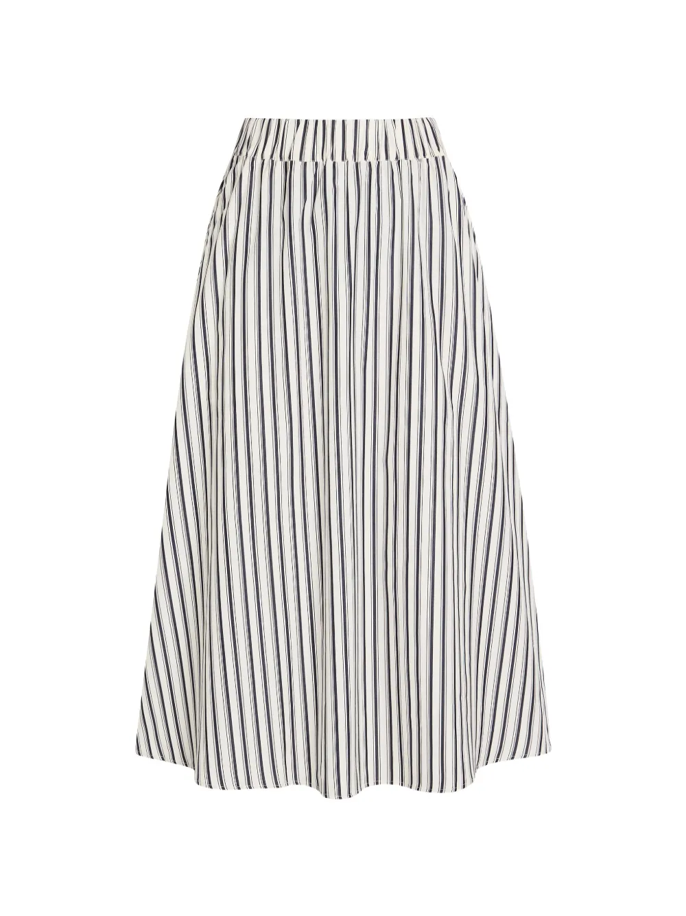 Maria McManus striped cotton midi skirt - Toni neutri