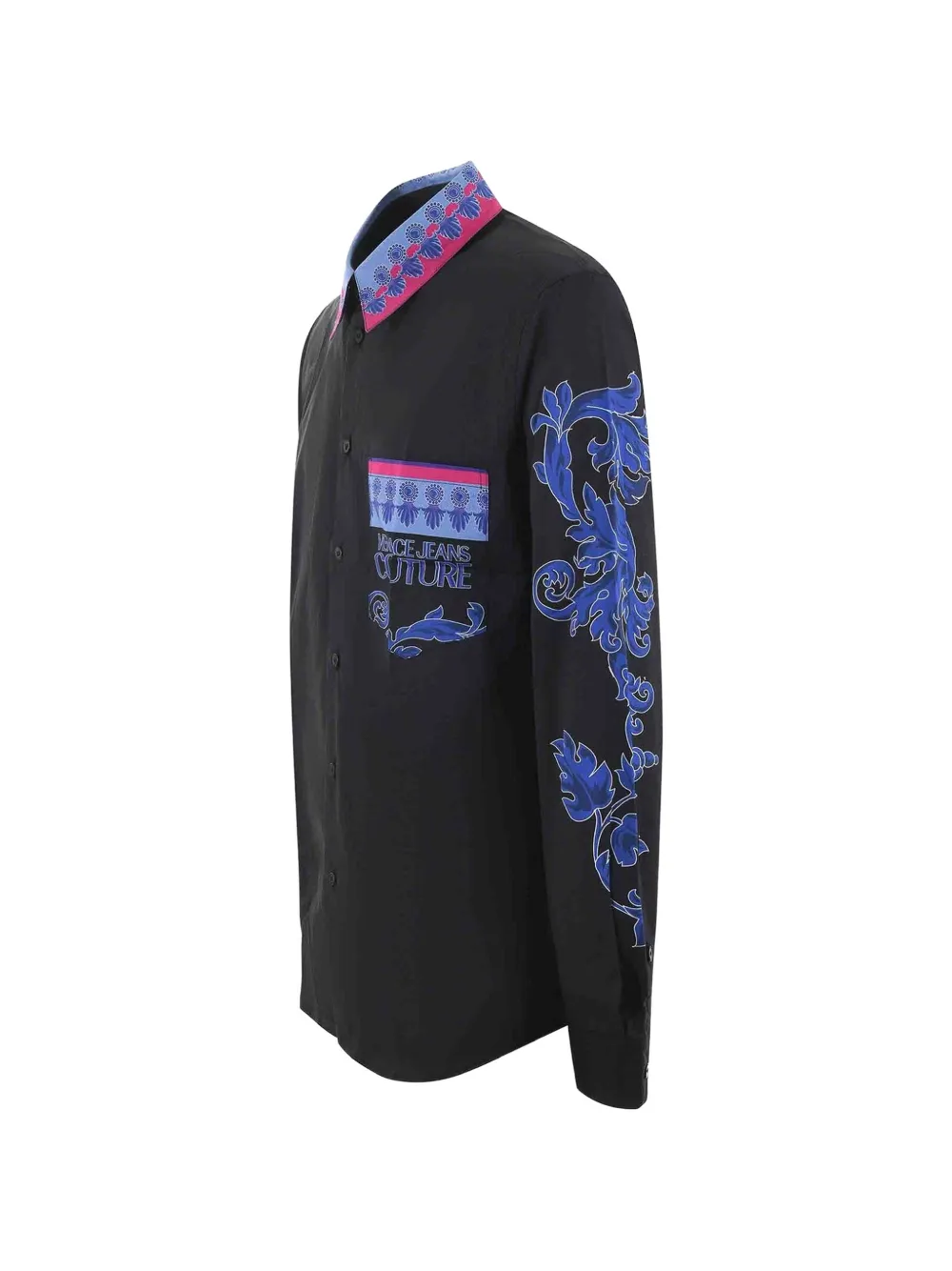 Versace Jeans Couture Overhemd met bloemenprint Zwart