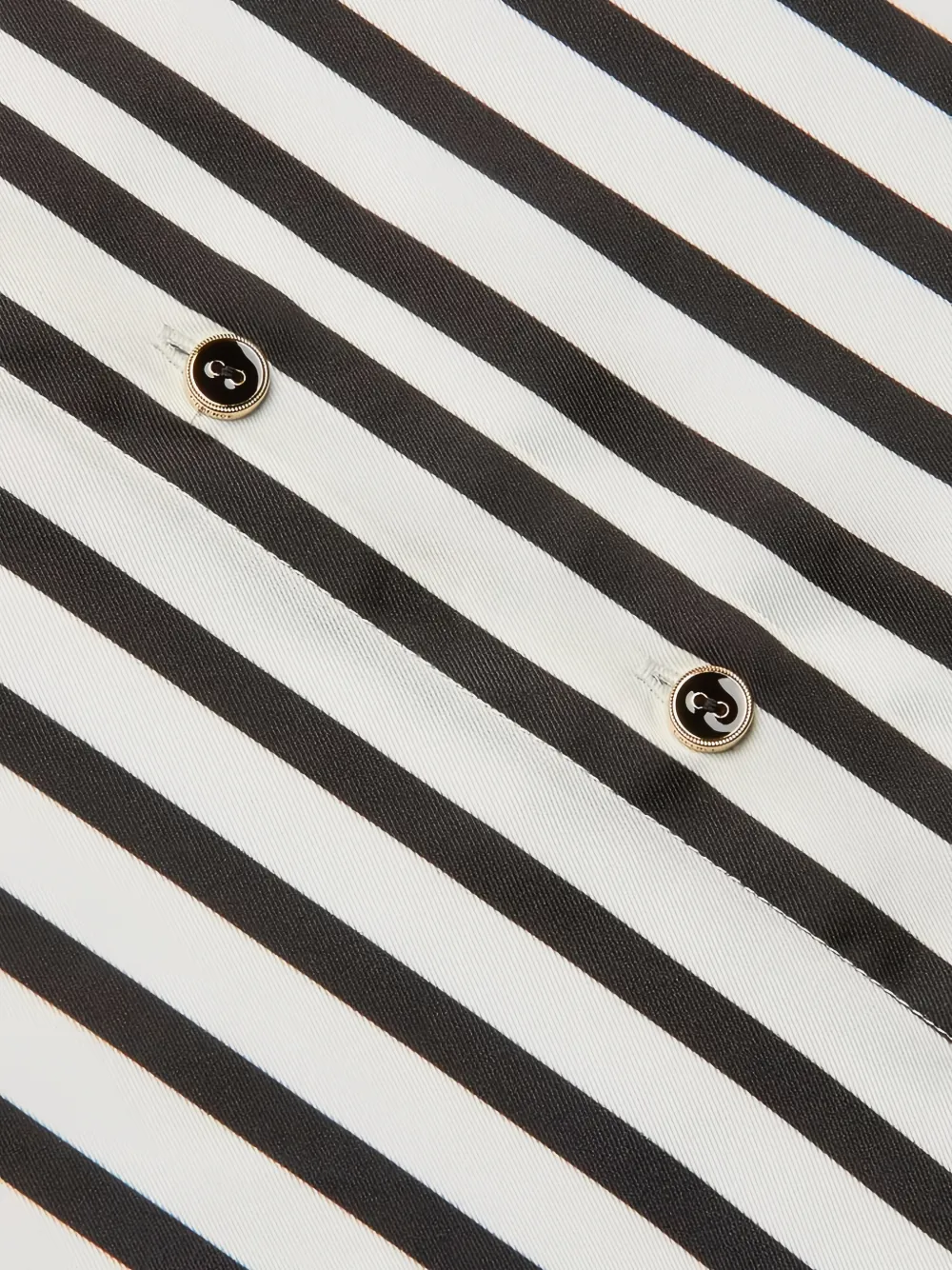  L'agence Eliora Striped Shirt - Black 