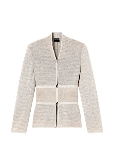 Giorgio Armani v-neck panelled jacket