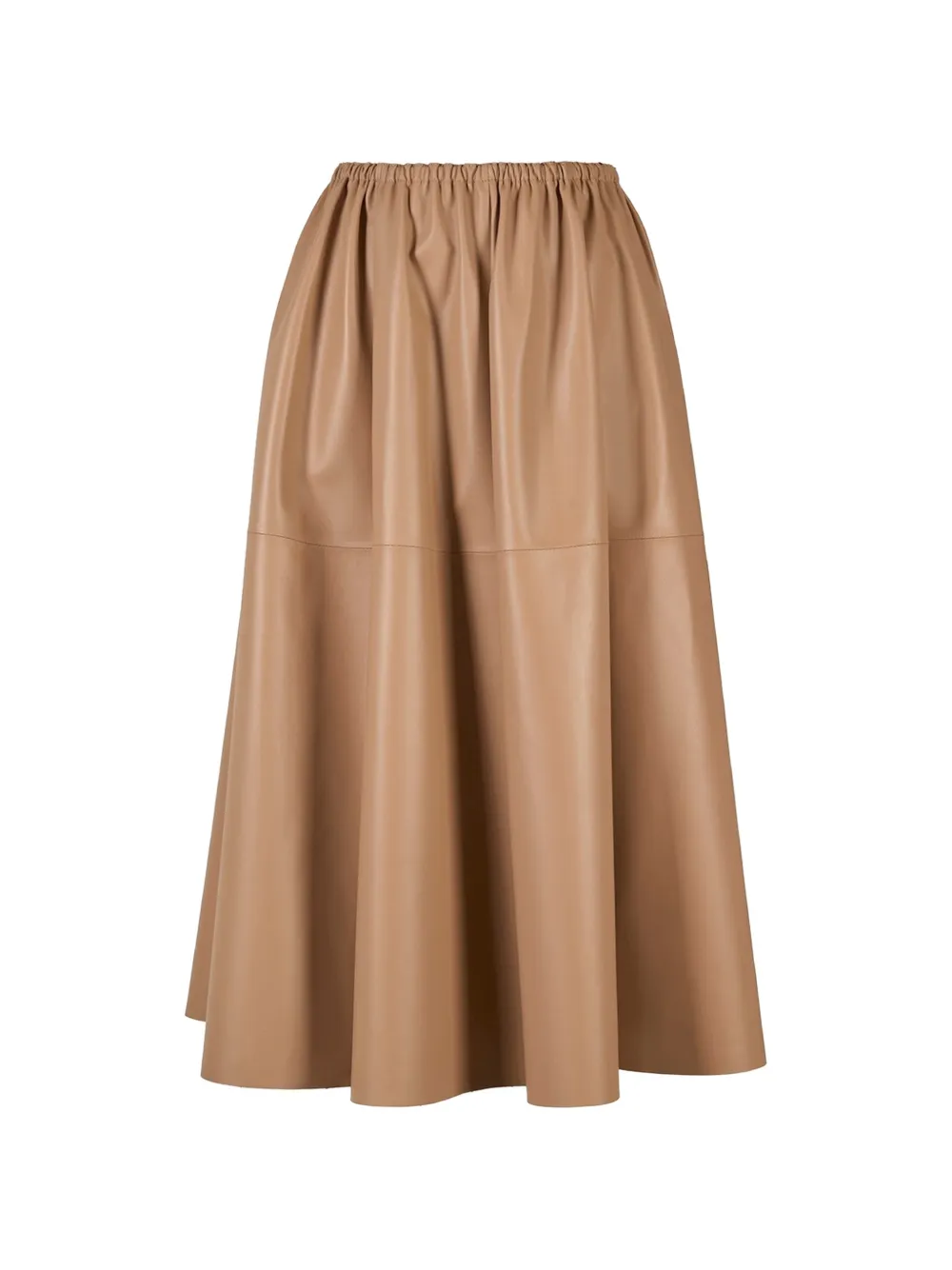 Desa 1972 elasticated-waist midi skirt - Toni neutri