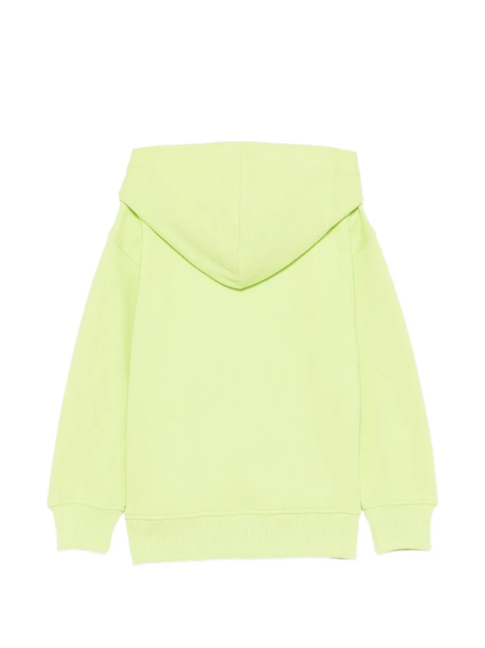 Moschino Kids Sweater met grafische print en capuchon Groen