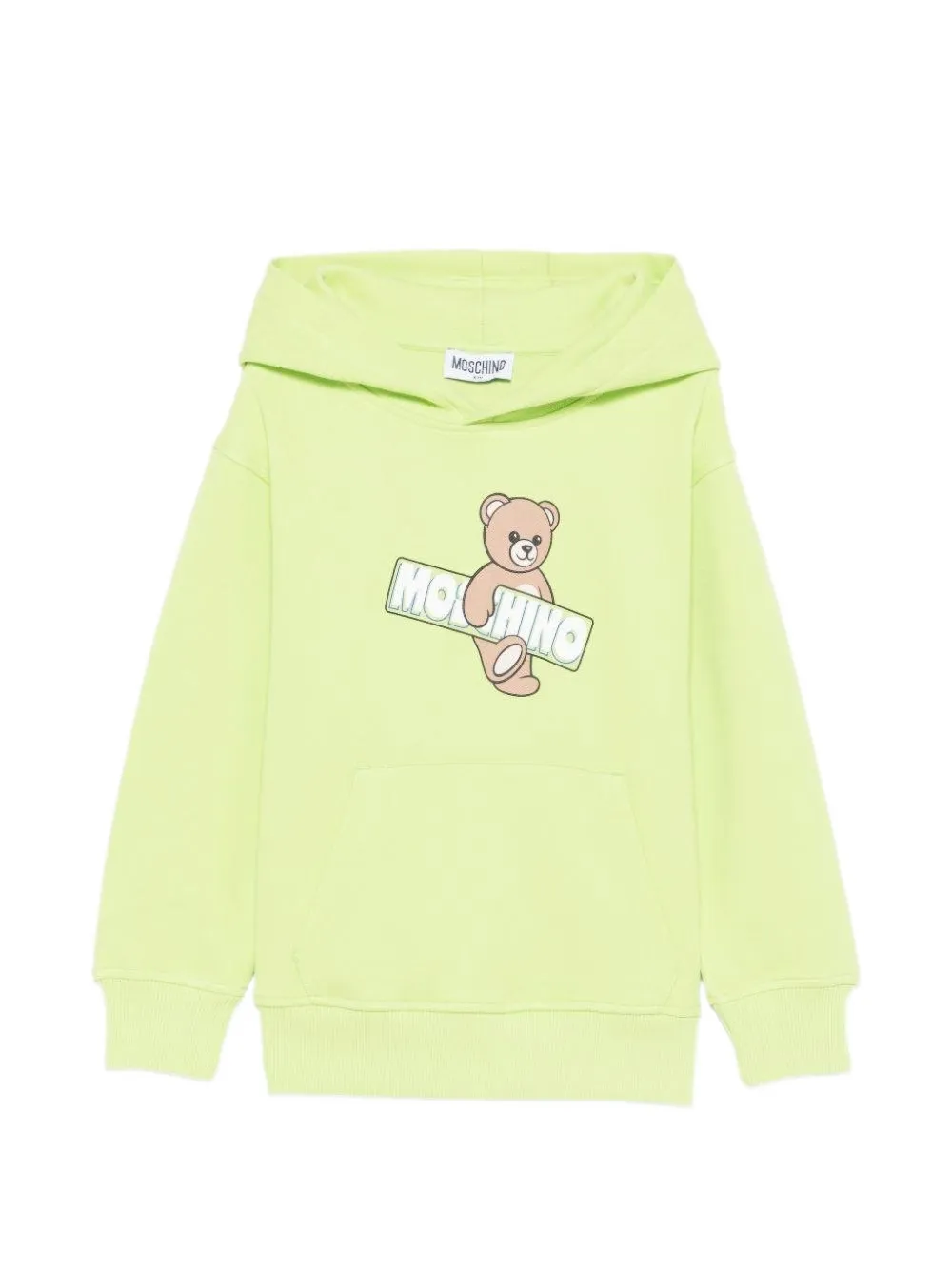 Moschino Kids graphic hooded sweatshirt - Verde