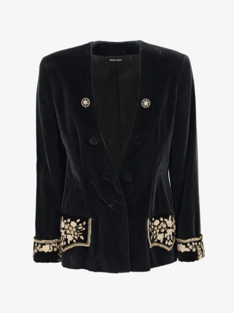 Giorgio Armani Pre-Owned Blazer in velluto
