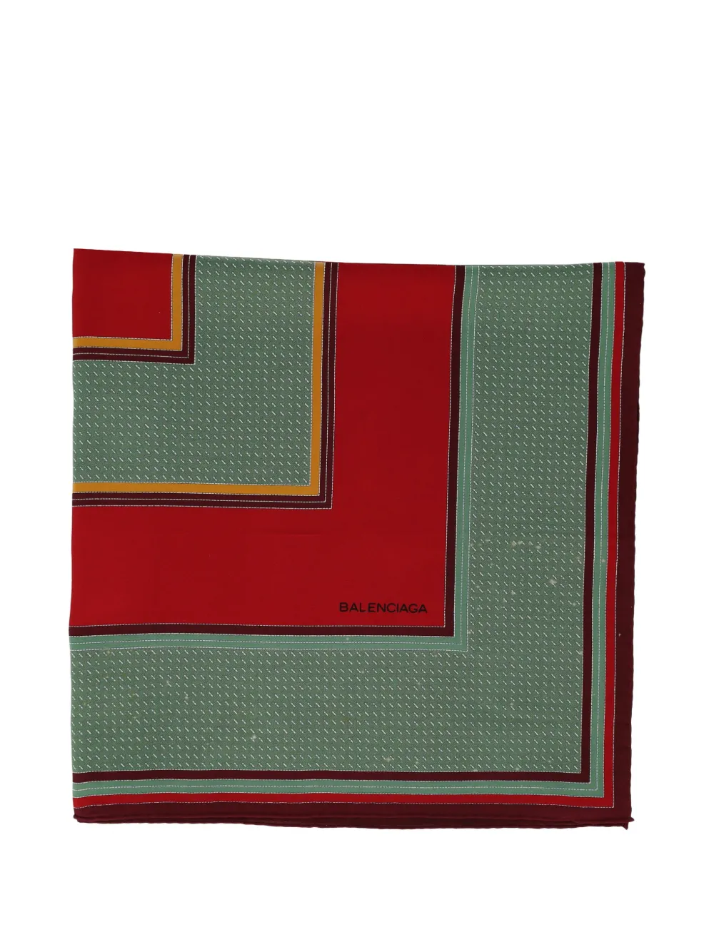 Balenciaga Pre-Owned Foulard a fantasia - Verde