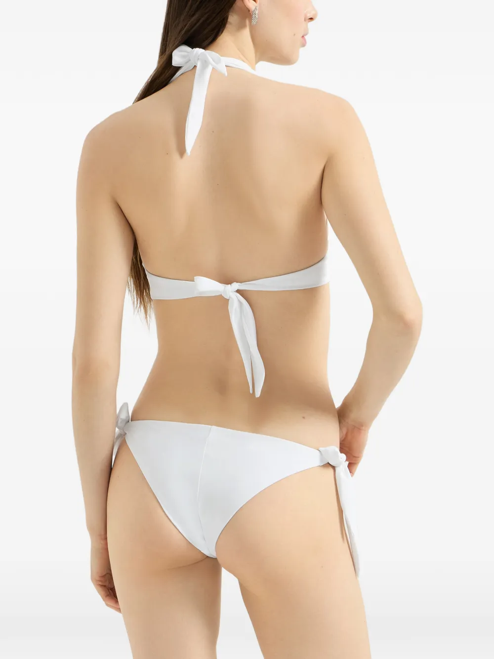 Brunello Cucinelli Bikinislip met monili-verfraaiing Wit