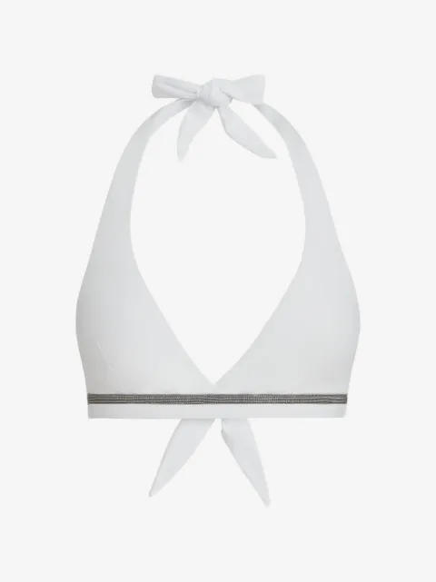 Brunello Cucinelli monili-detail bikini top