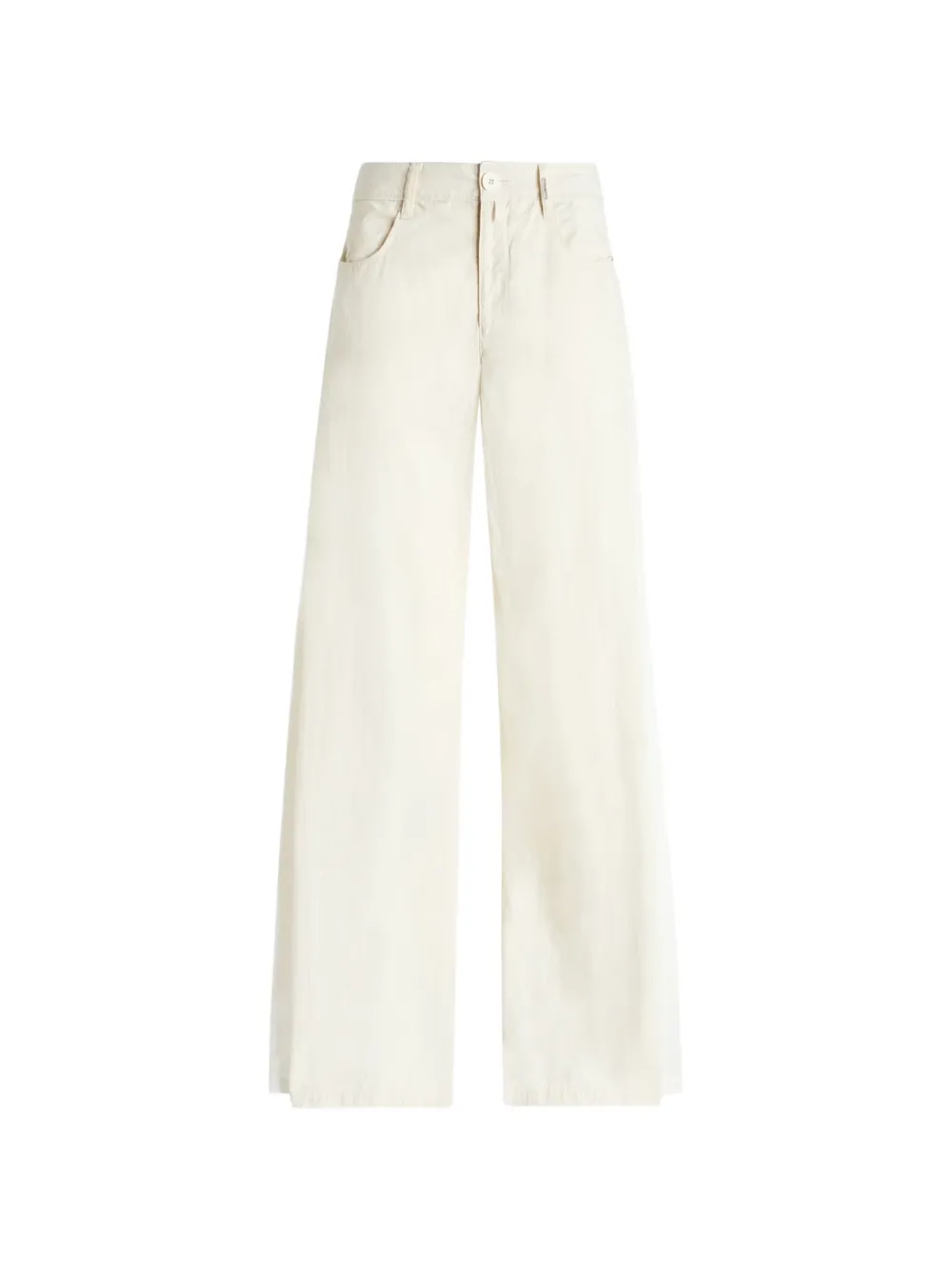 High Innovate Wide-leg Trousers In White