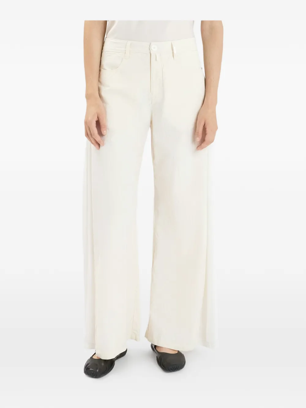  High Innovate Wide-leg Trousers - Neutrals 