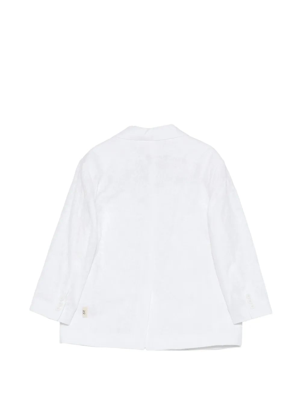  Douuod Kids Blazer Con Botones - Blanco 