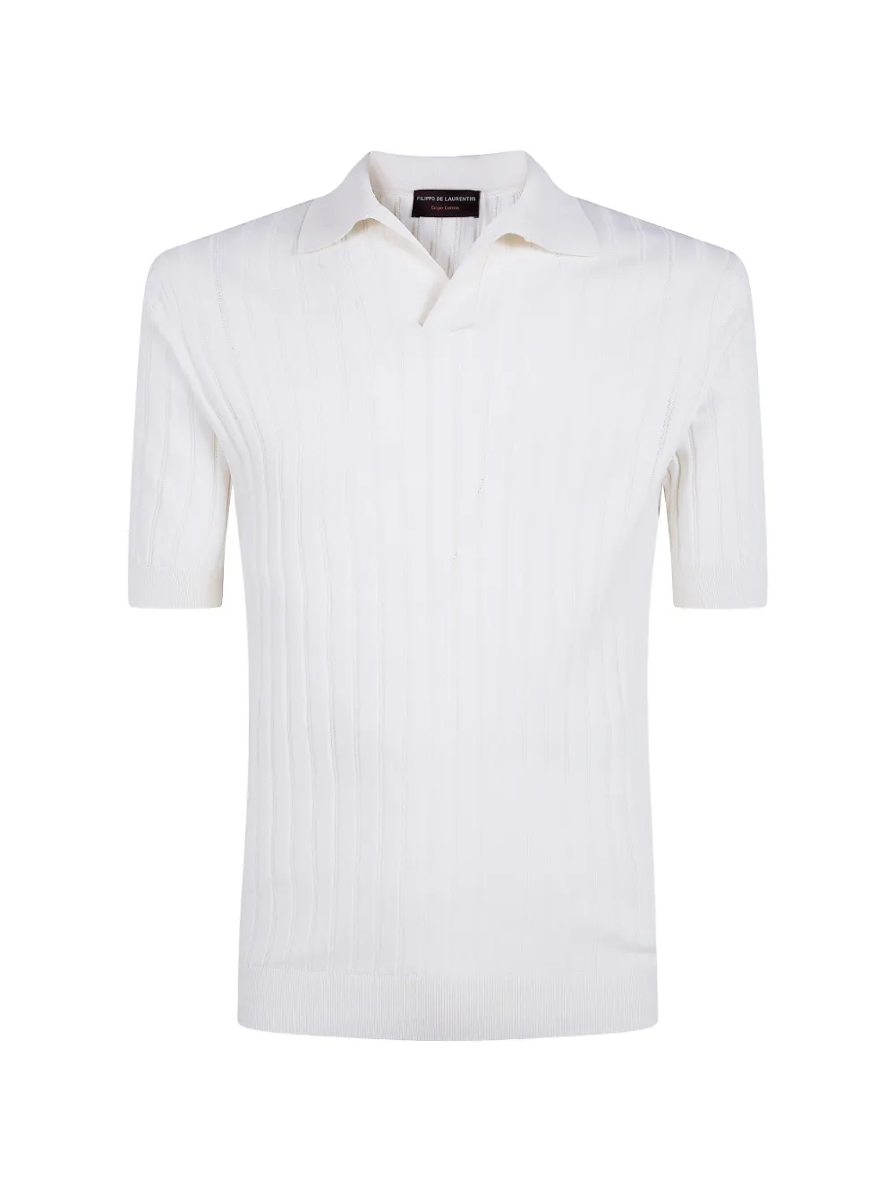 Filippo De Laurentiis ribbed-knit V-neck T-shirt - Bianco
