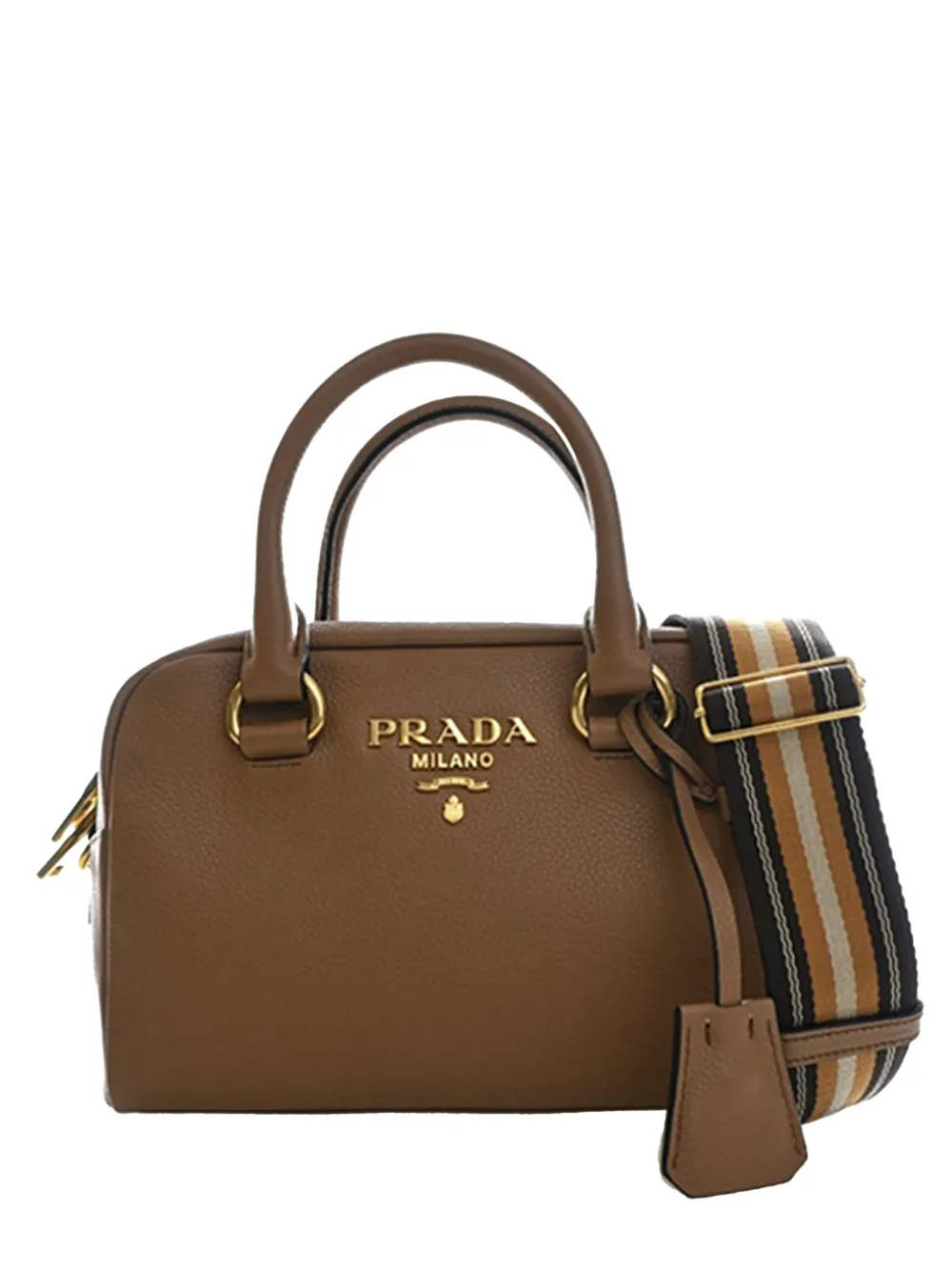 Prada Pre-Owned 2010-2025 Mini Vitello Phenix Bauletto satchel - Marrone
