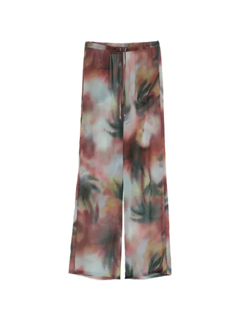 Patrizia Pepe drawstring floral print trousers