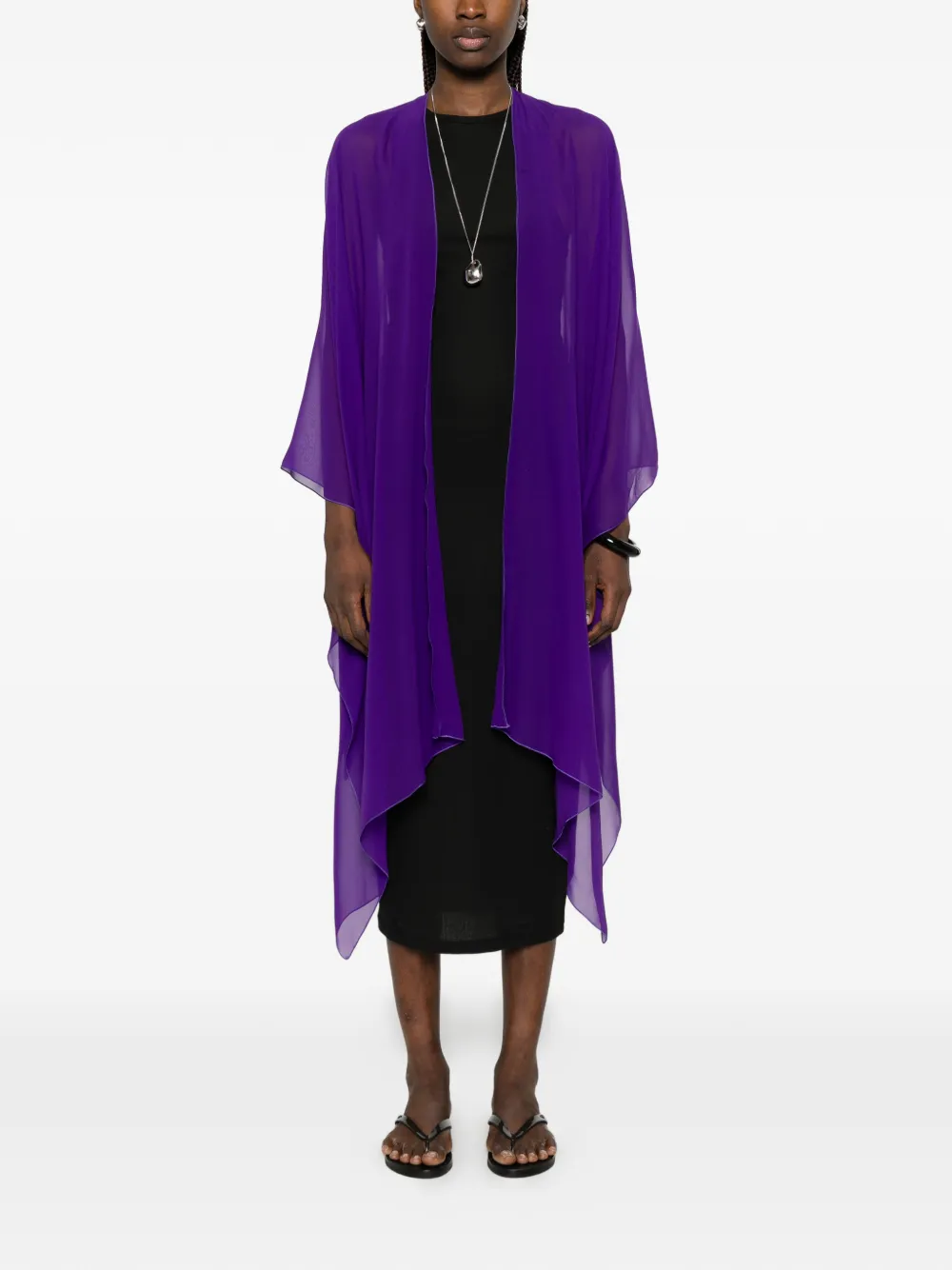  Stephan Janson Abrigo Drapeado - Morado 