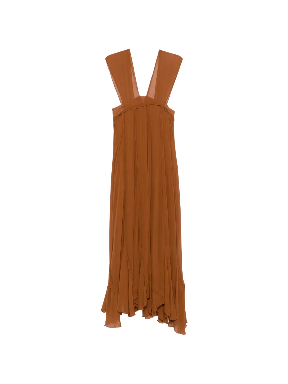 Mes Demoiselles Jurk met V-hals Bruin