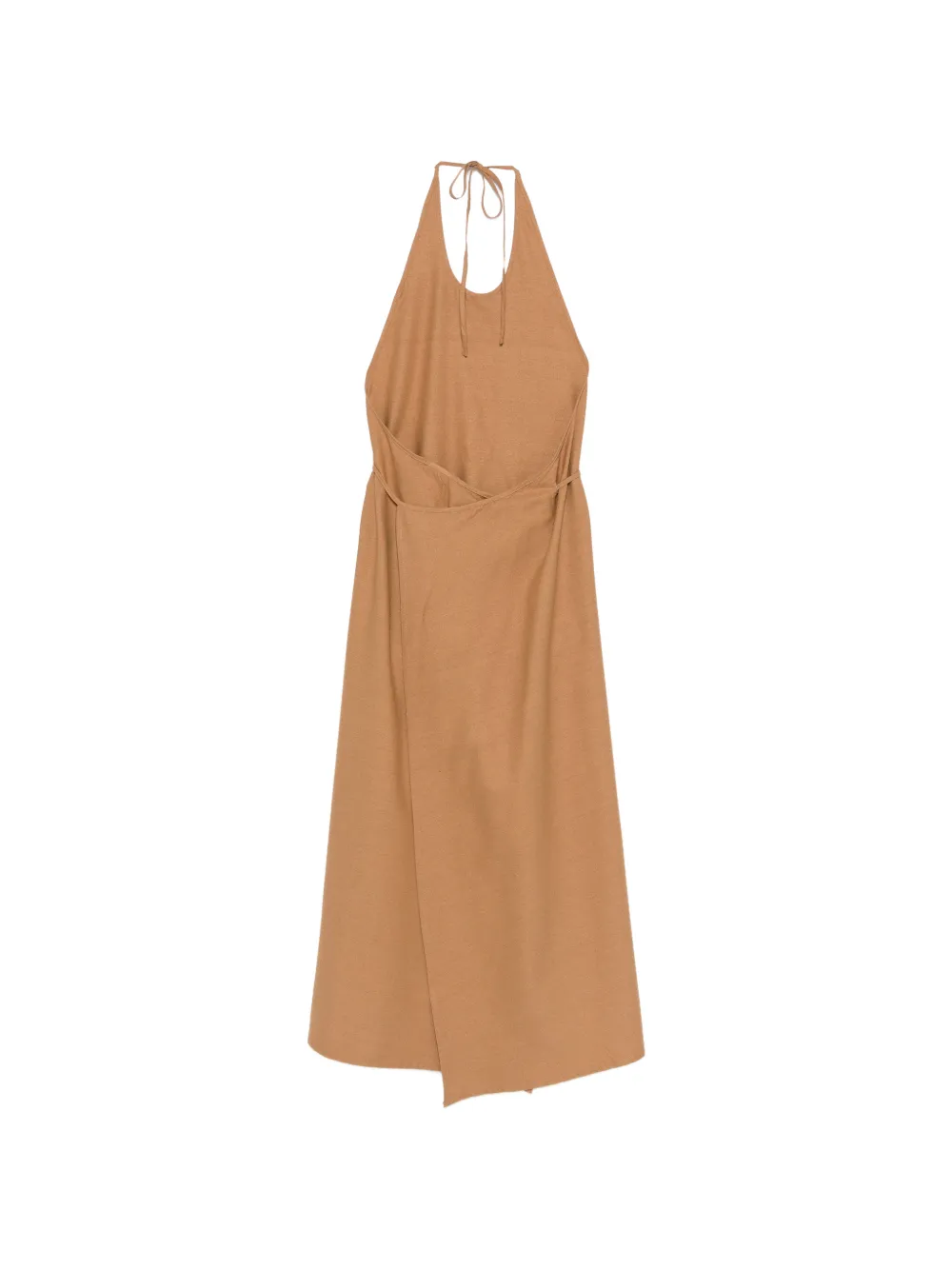 Baserange Apron midi-jurk Bruin