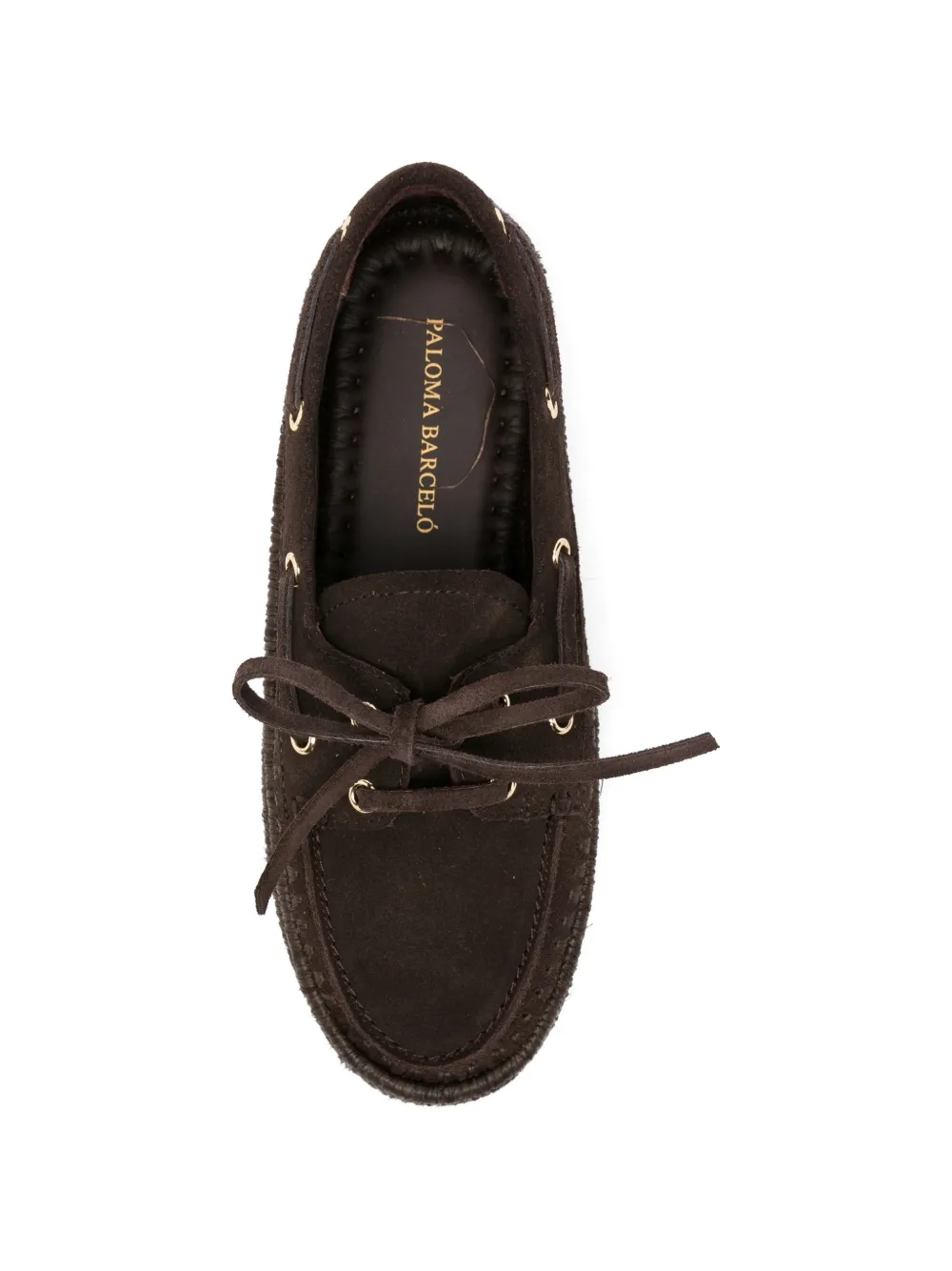 Paloma Barceló Bootschoenen met strikdetail Bruin