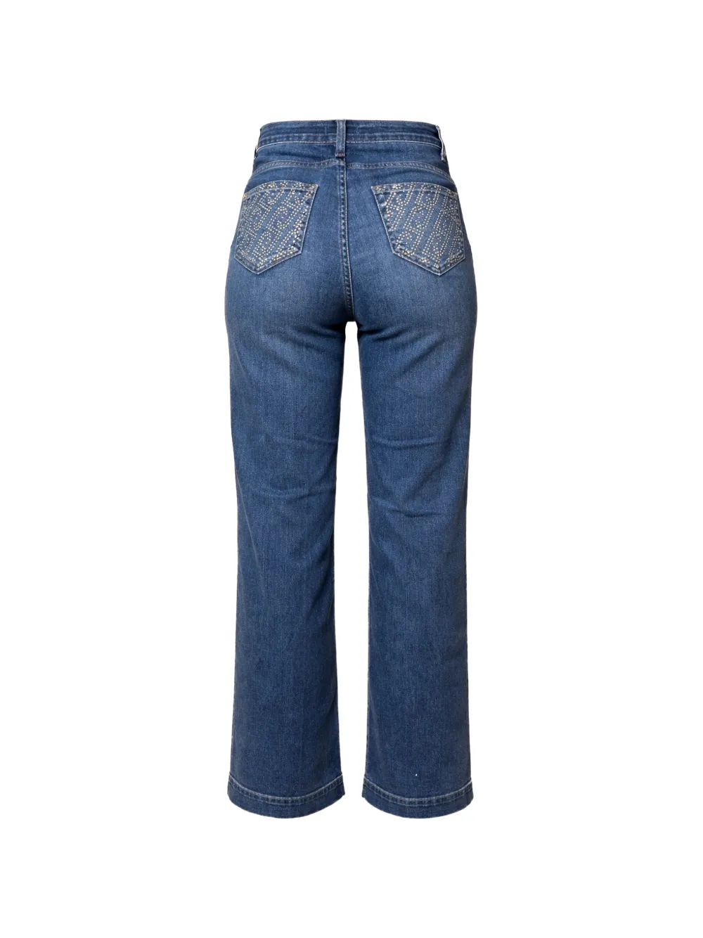  Liu Jo Flared Rhinestone Jeans - Blue 