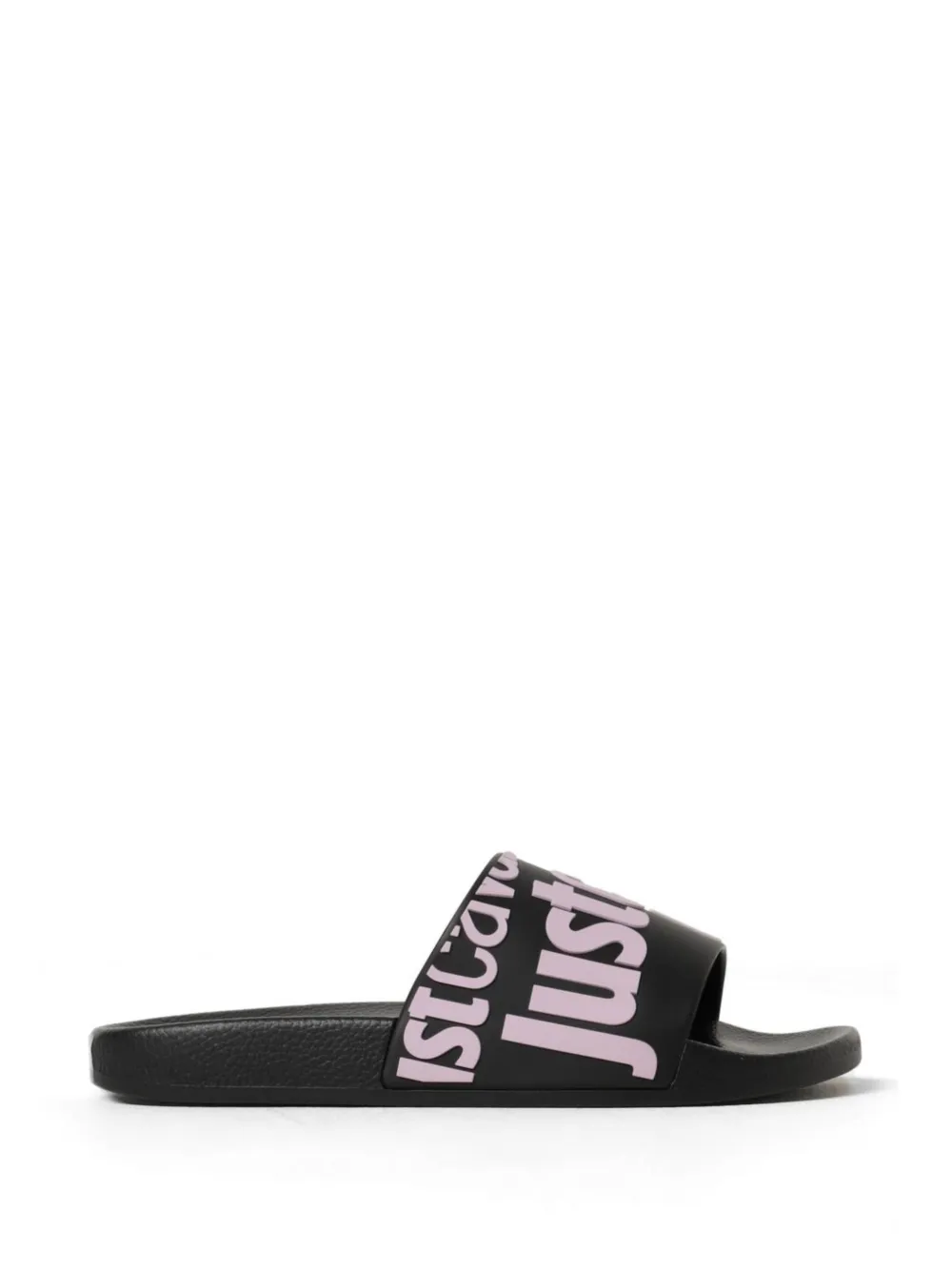 Just Cavalli Sandali slides con logo goffrato - Nero