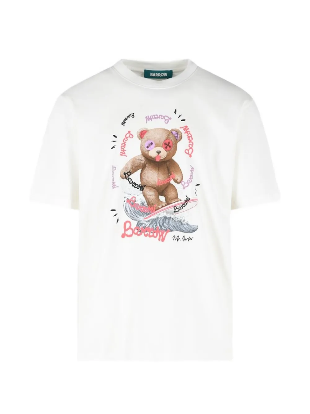 BARROW graphic-print T-shirt - Bianco