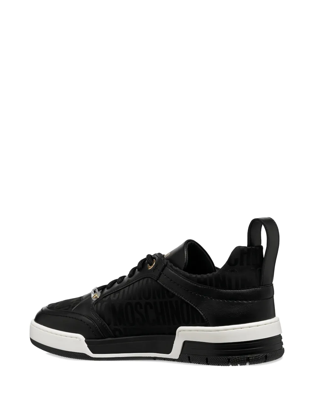 Moschino Leren sneakers Zwart