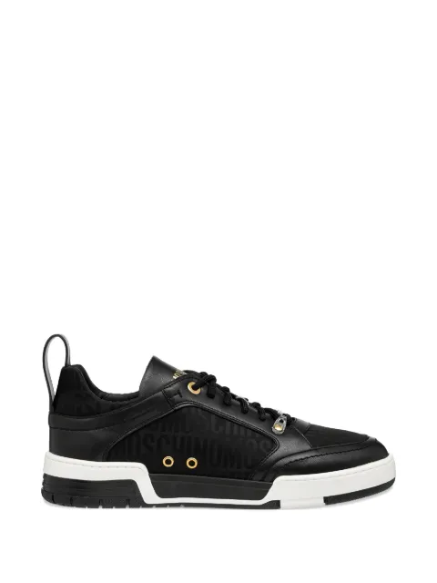 Moschino logo leather sneakers