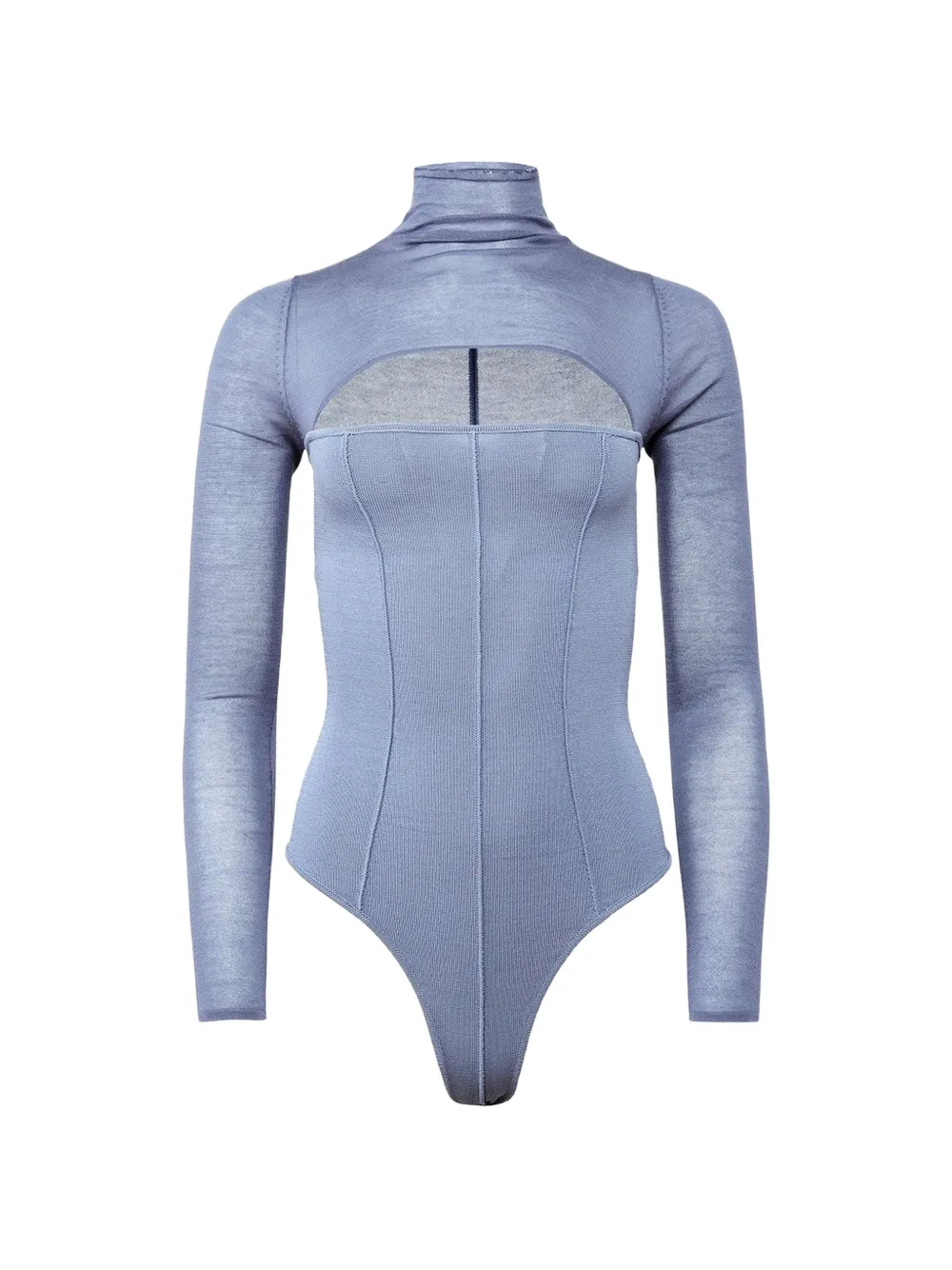 Fleur Du Mal Kate cut-out bodysuit - Blu