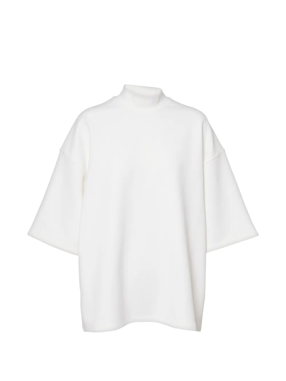 WARDROBE.NYC high-neck short-sleeve top - Bianco
