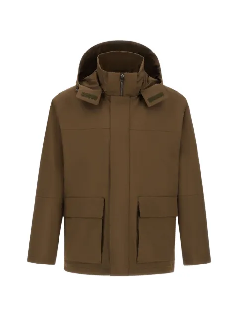 Herno flap-pocket hooded jacket