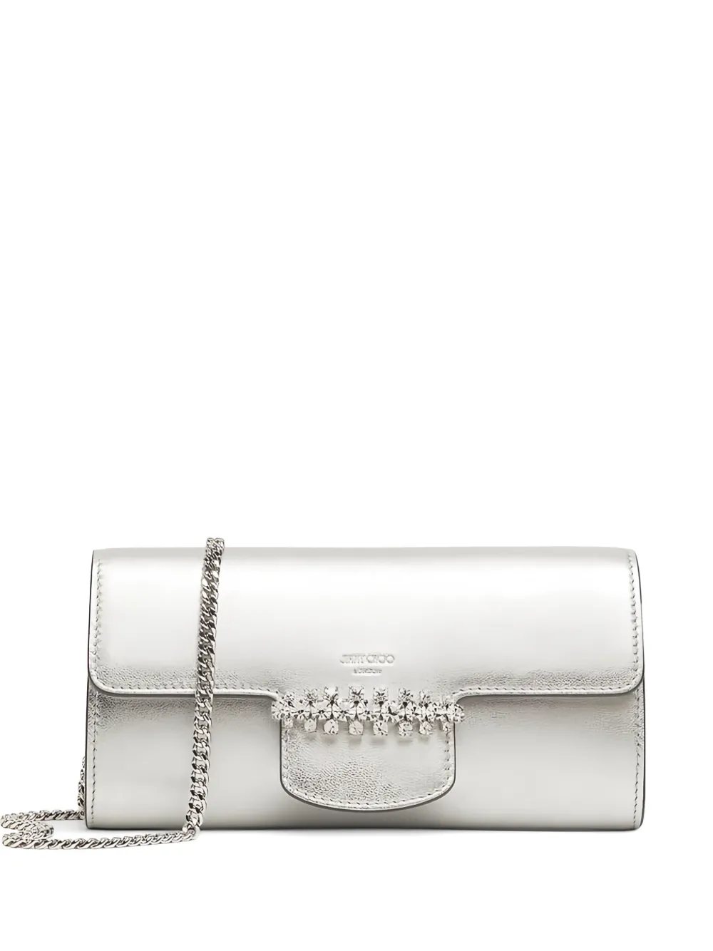 Jimmy Choo Bing clutch bag - Argento