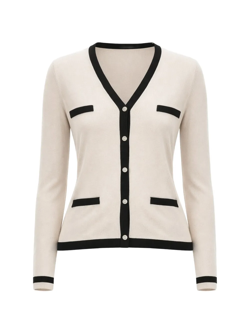 'S Max Mara trimmed V-neck cardigan - Neutrals