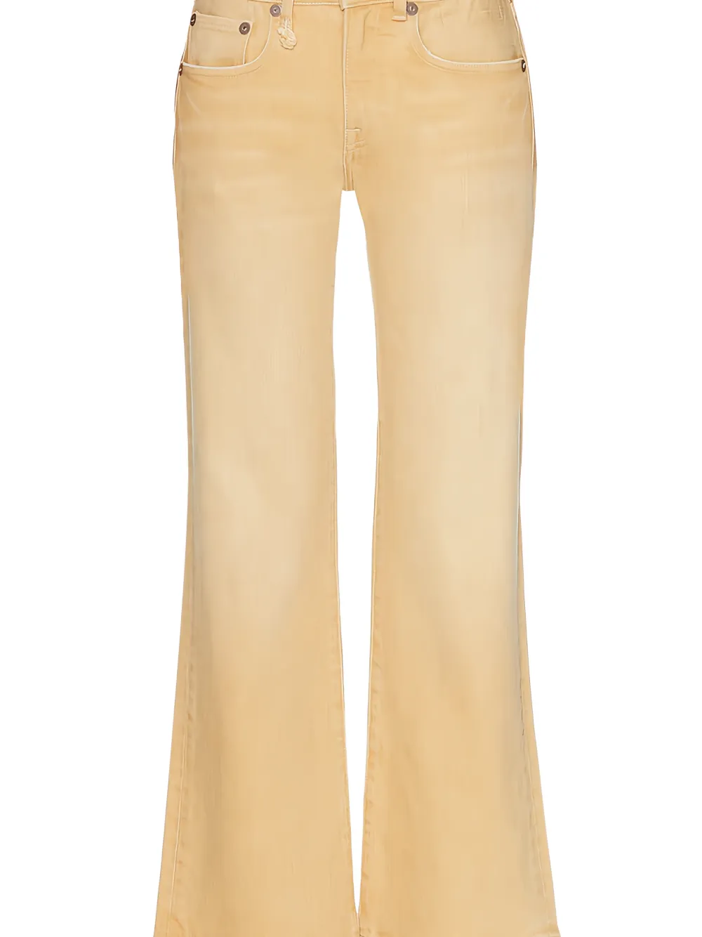 R13 Joan cropped flared jeans Beige
