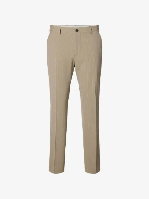 SELECTED pantalones con motivo de rayas diplomáticas