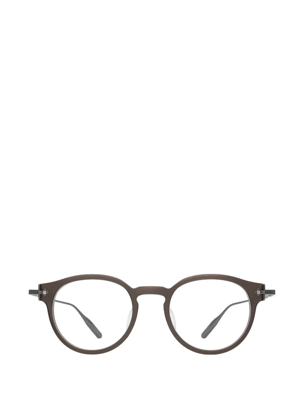 Barton Perreira Eugene geometric-frame glasses - Marrone