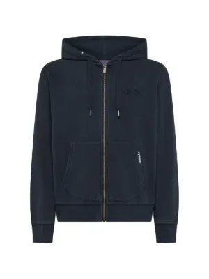 Sun68 logo-embroidery Hoodie | Blue | FARFETCH SG