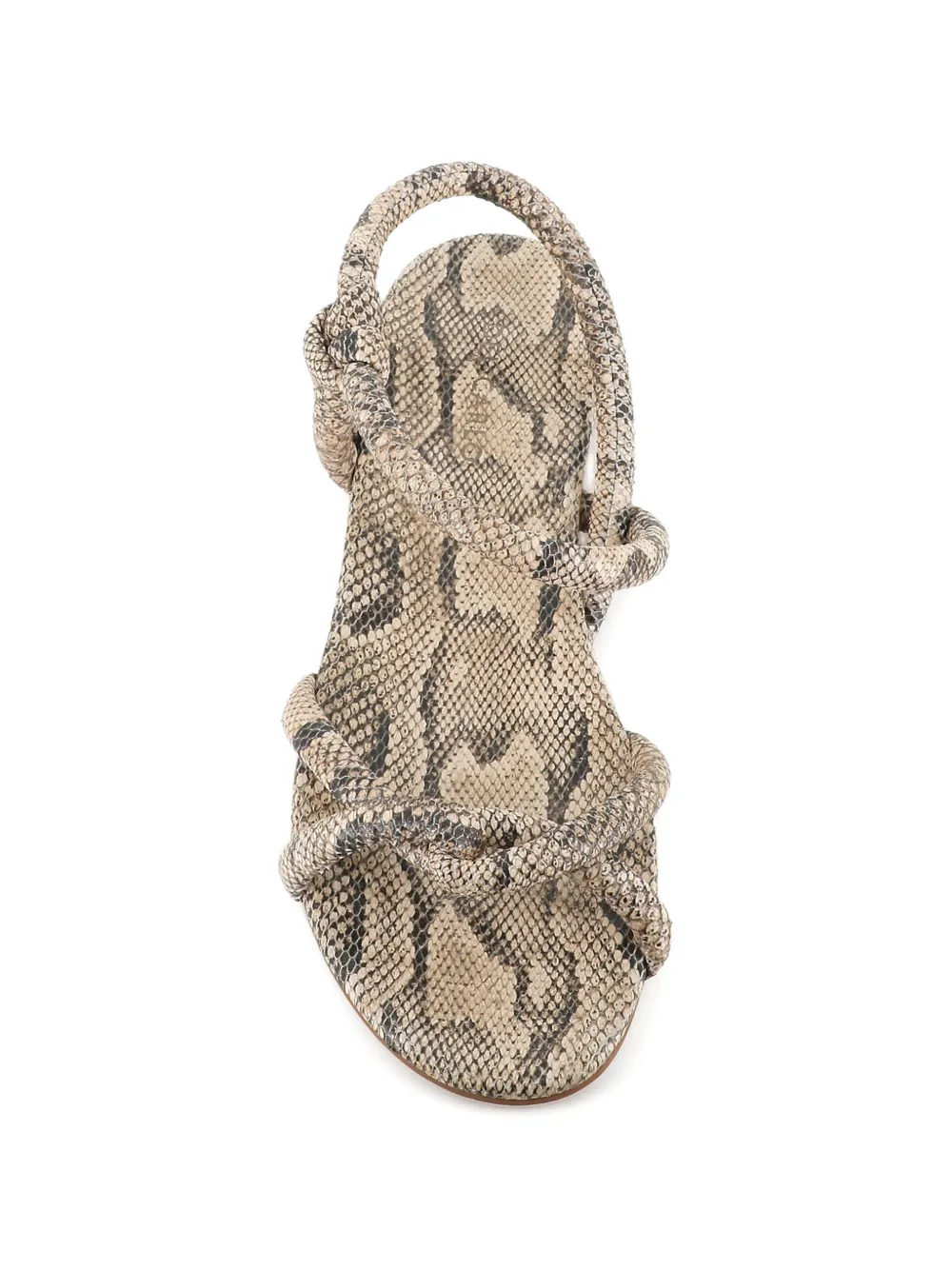 Del Carlo 12107 sandalen met gedraaid bandje Beige
