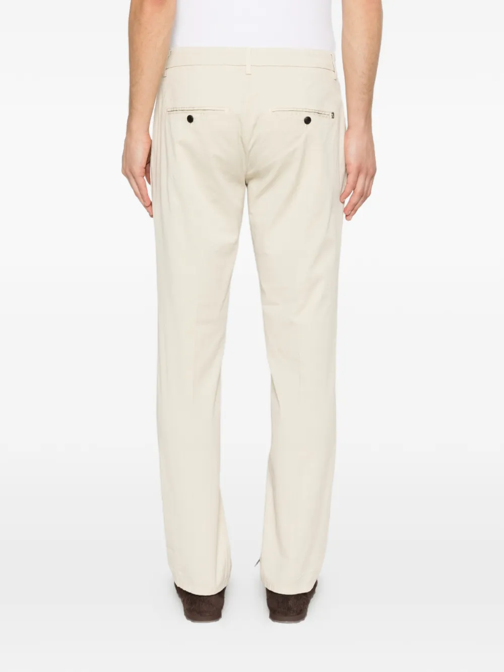 DONDUP Broek met platte voorkant Beige