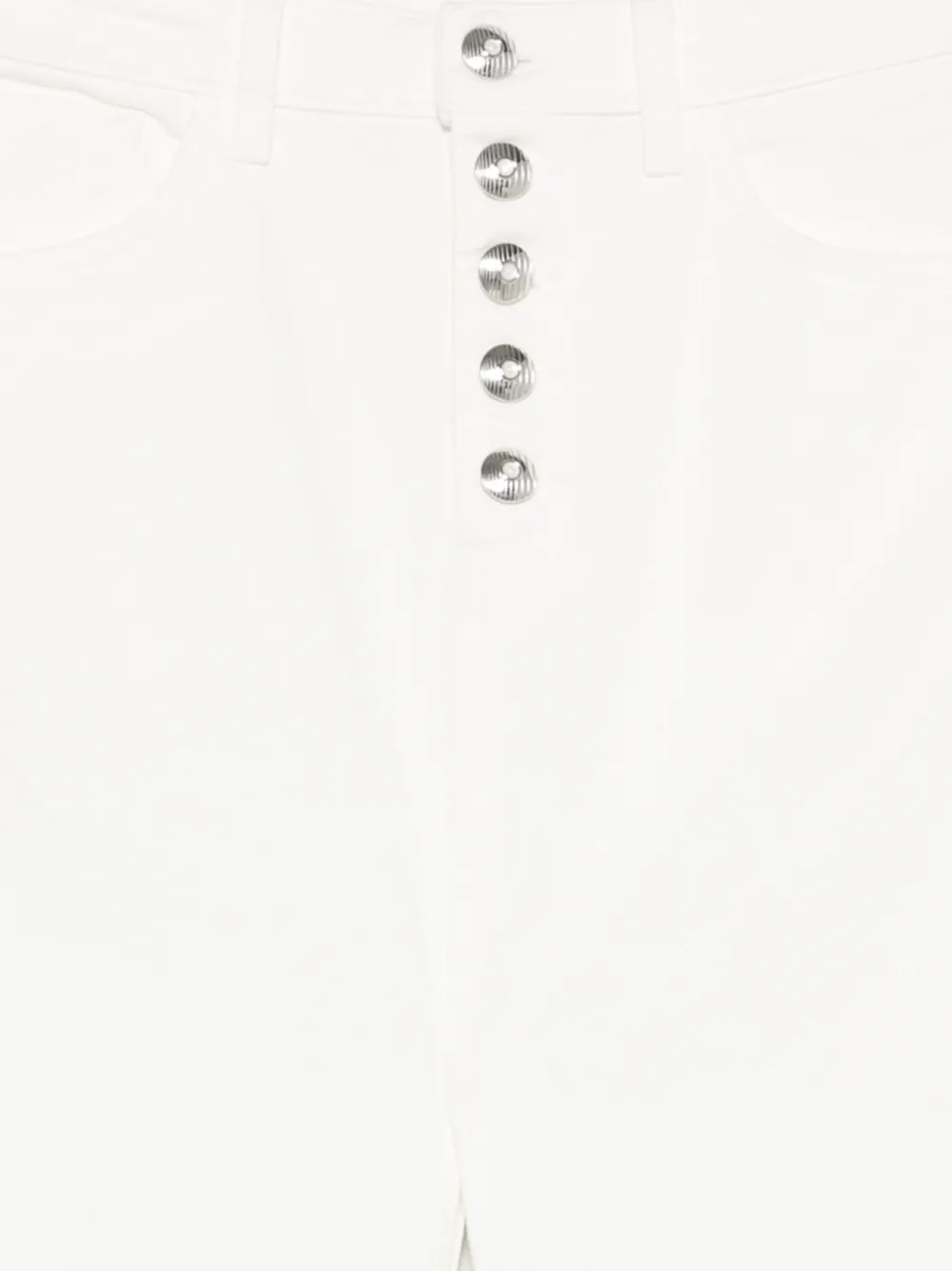  Dondup Falda Larga Con Botones - Blanco 