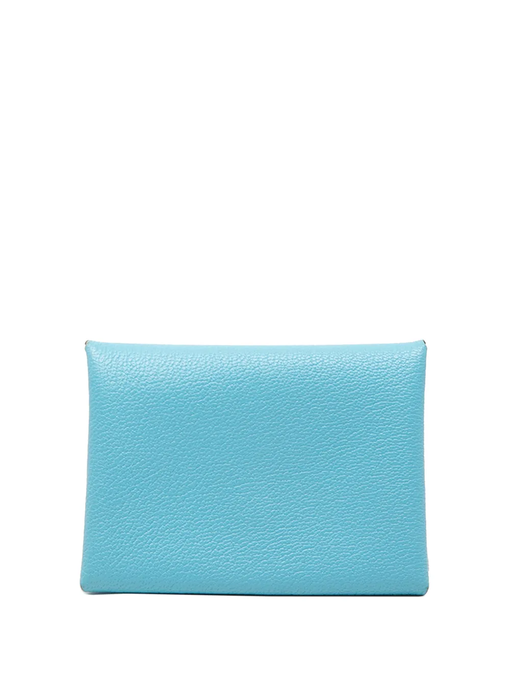Hermès Pre-Owned 2025 Chevre Mysore Calvi Duo Compact card holder - Blu