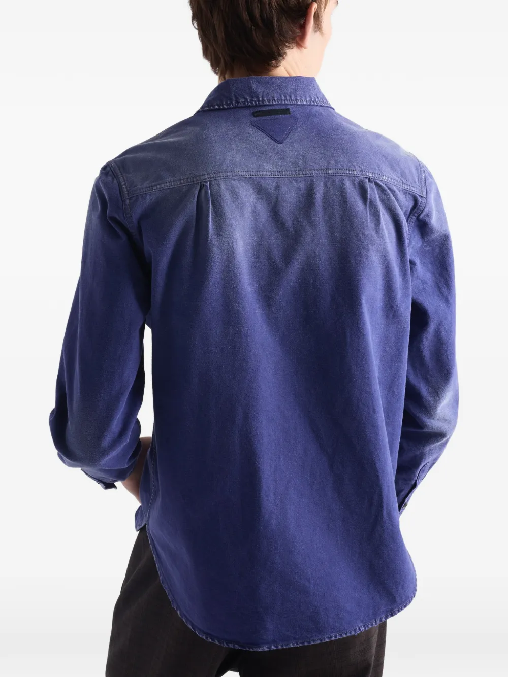 Prada Katoenen twill overhemd Paars