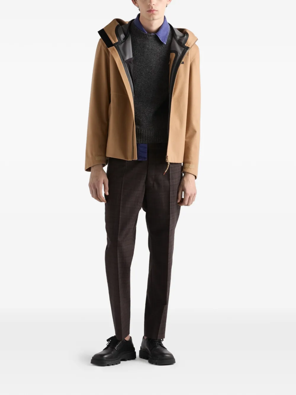 Prada Katoenen twill overhemd Paars