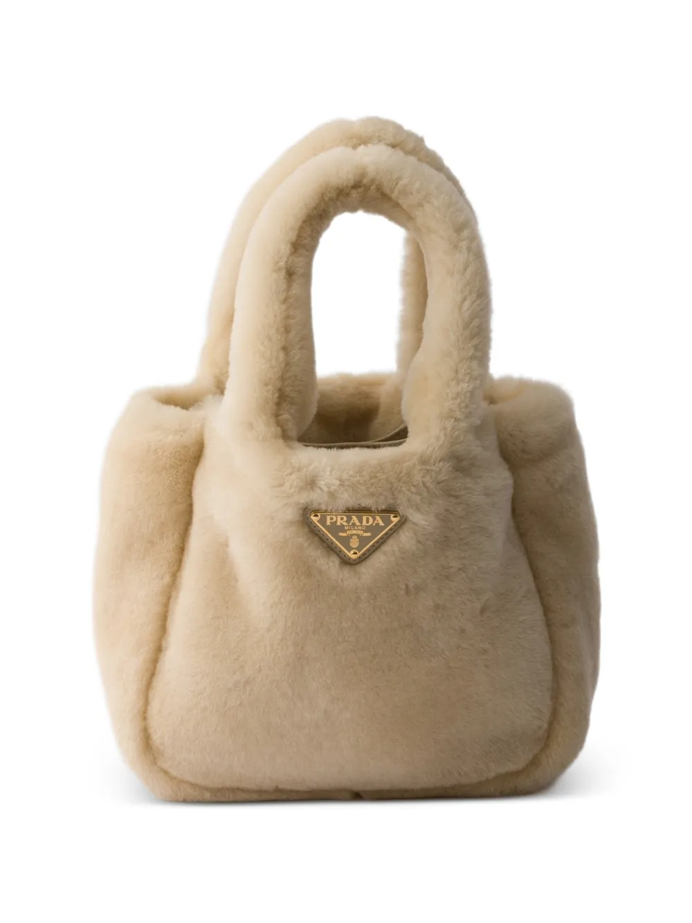 Prada shearling mini handbag - Toni neutri