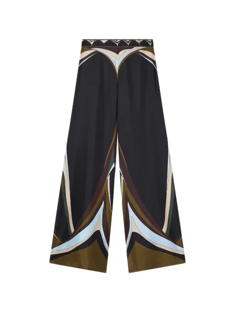 PUCCI Fari-print silk palazzo pants