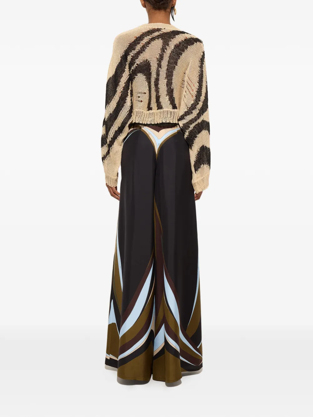 PUCCI Broek met Fari-print Zwart