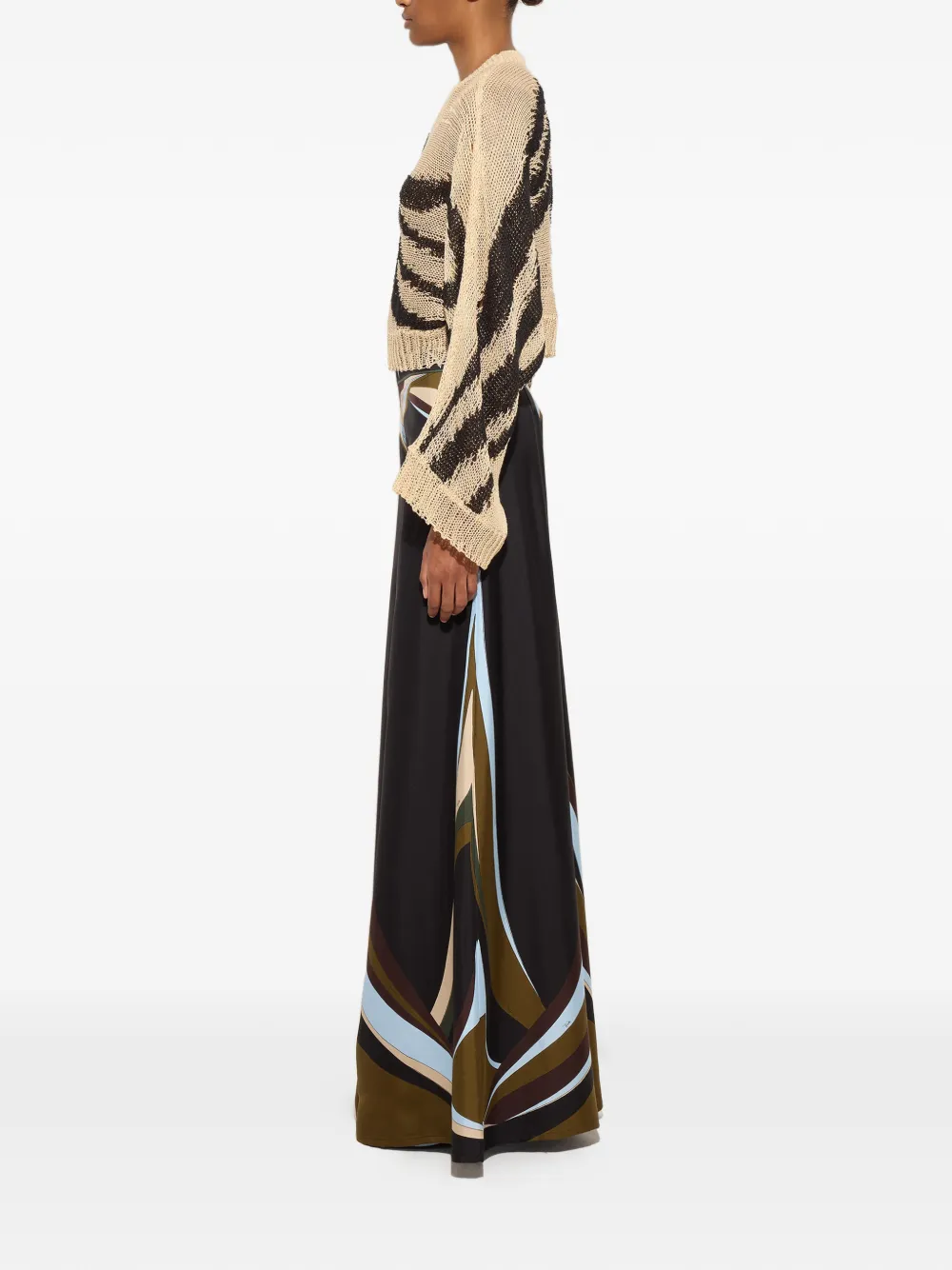 PUCCI Broek met Fari-print Zwart