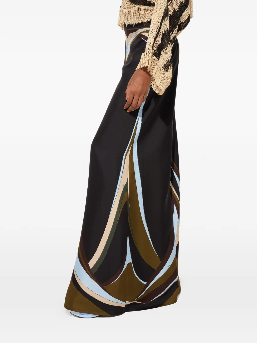 PUCCI Broek met Fari-print Zwart