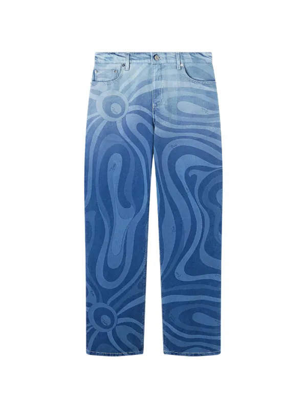 Pucci Denim Trousers in Marmo in Blue