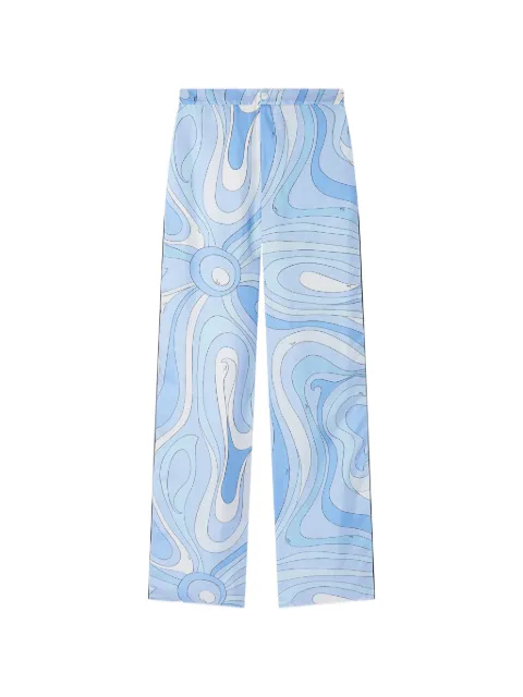 PUCCI Marmo-print silk trousers