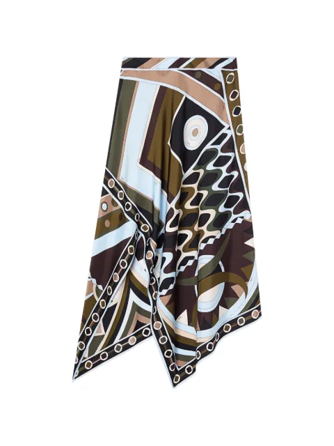 PUCCI Vivara-print silk scarf skirt
